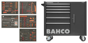 7314150516650_1 Ratastel must tööriistakäru C75 986x501x1100mm 6 sahtliga ja 1 kapiga koos 237 tööriistaga