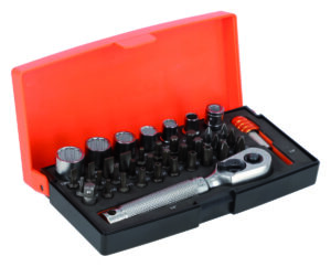 7314150557301_1 Padrunite 6-13mm ja otsakute PH,HEX,TORX kmpl. 1/4" 39 osa