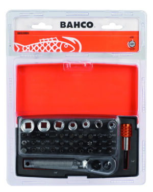 7314150557615_1 Padrunite 6-13mm ja otsakute PH,HEX,TORX kmpl. 1/4" 39 osa jaepakend