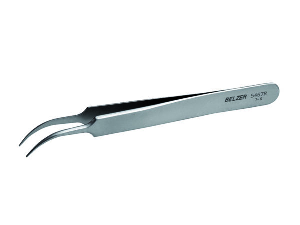 7314151085223 Kellassepa pinsetid 105mm painutatud otstega, anti-magnetic, roostevaba, anti-acid