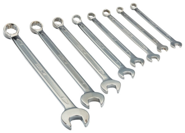 7314151829384 Lehtsilmusvõtmete 11M kmpl. 8-19mm 8osa pikad