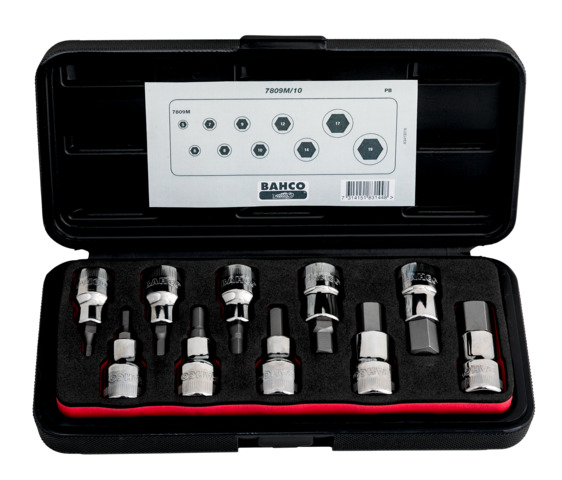 7314151831448 Kuuskantvõtmete kmpl 10 osa 5-19mm 1/2"