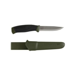 7391846010128 Morakniv Companion Välinuga – Sõjaväeroheline Käepide, 2.5 mm Roostevaba Tera, Tupp