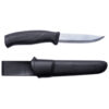 7391846014201_1 Morakniv Companion Välinuga – Must Käepide, 2.5 mm Roostevaba Tera, Tupp