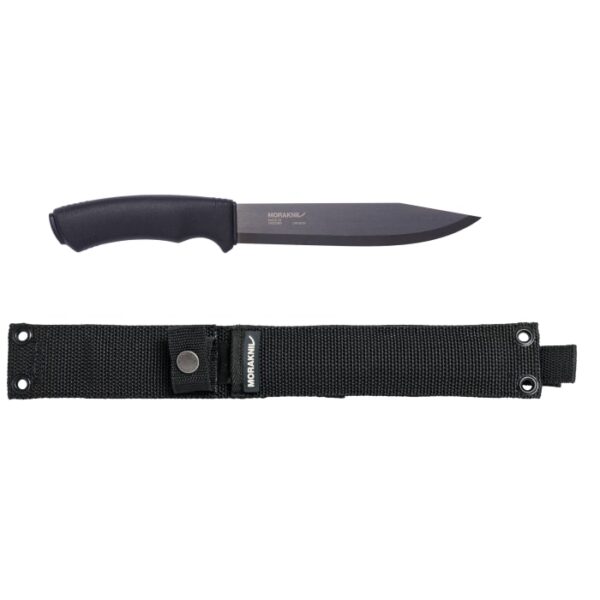 7391846015451_1 Morakniv Pathfinder Blackblade pussnuga – 170 mm süsinikterasest tera, MOLLE tupp, must
