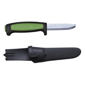 7391846020448 Morakniv Pro Safe pussnuga – 2.0 mm nüri süsinikteras tera, pehme haardega, roheline