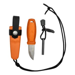 7391846023395_1 Morakniv Eldris matkanuga süütekomplektiga (S) põletatud oranž