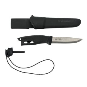 7391846023920_1 Morakniv Companion välinuga Spark – 2.5 mm roostevaba teras tera, süütepulgaga, must