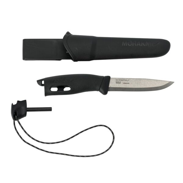 7391846023920_1 Morakniv Companion välinuga Spark – 2.5 mm roostevaba teras tera, süütepulgaga, must