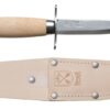 7391846026150_1 Laste nuga Morakniv Scout 39 Safe, topelt sõrmekaitse ja nahast vutlariga, Natural
