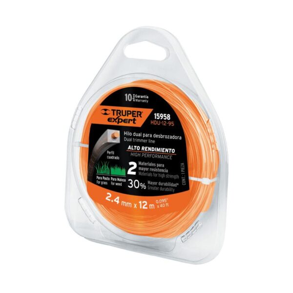 7506240638797 Truper tugevdatud kandiline trimmeri jõhv 2.4mm/12m