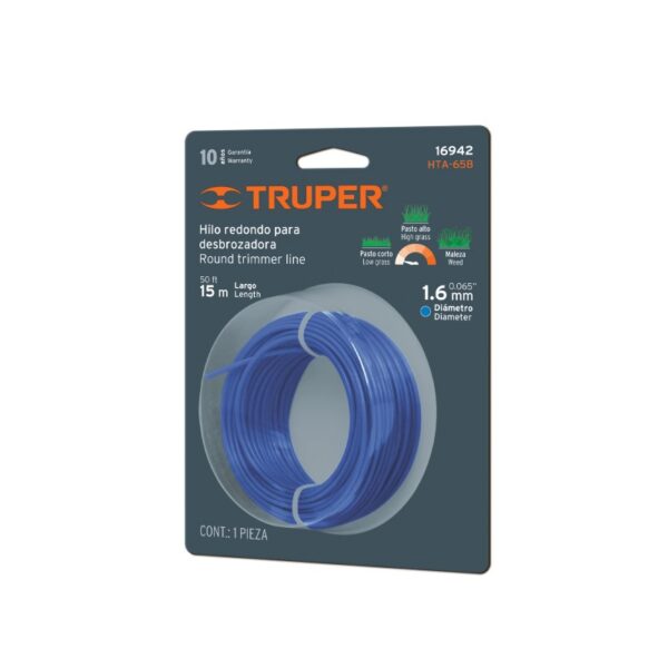 7506240647867 Truper ümar trimmeri jõhv 1.6mm/15m