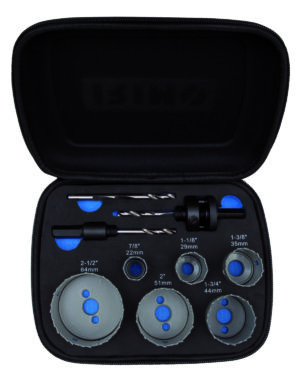 810-2264-4 Bimetall augusaagide kmpl 9 osa (22,29,35,44,51,64mm) koos hoidikutega Irimo