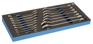 8414909243451 Lehtsilmusvõtmete kmpl 16 osa 6-22mm 1/3 vahtaluses Irimo