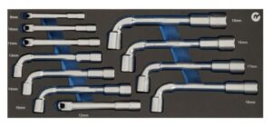 8414909243468 Kahepoolsete L toruvõtmete kmpl 11 osa 8-19mm 1/3 vahtaluses Irimo