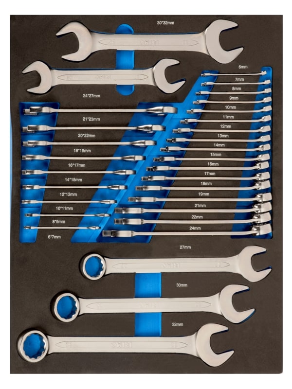 8414909243734 Mutrivõtmete (lehtsilmus+kahepoolsete) kmpl 31 osa 3/3 vahtaluses Irimo