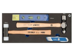 8414909243758 Tööriistade kmpl (lood, haamrid, nuga) 4 osa 1/3 vahtaluses Irimo