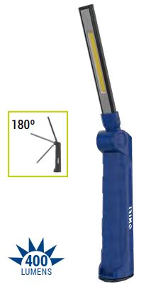 8414909244649 Töövalgusti LED COB+SMD 400/70lm, õhuke, liigendiga, laetav, IP20