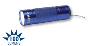 8414909244991 Taskulamp LED COB 100lm, alumiiniumist, 3AAA, IP44