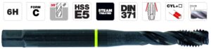 8420609298776_1 Masinkeermepuur M2.5x0.45, HSS-E5 DIN, Spiraalse laastusoonega 35°