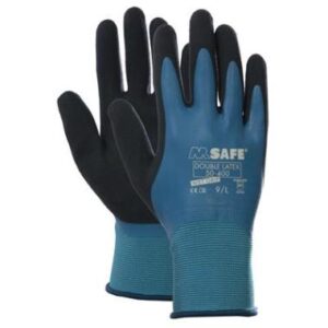 8718249059155 Nailon töökindad topelt lateks kattegaM-Safe Double Latex 50-400, suurus 8/M