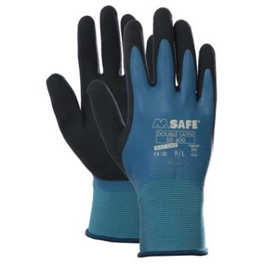 8718249059155 Nailon töökindad topelt lateks kattegaM-Safe Double Latex 50-400, suurus 8/M