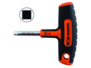 905t-060-100 T-sabaga nelikant 1/4" padruni käepide 100mm