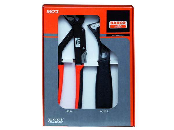 9873 Santehniku tööriistade kmpl - tellitav võti 9072 P 250mm ja liugühendusega tangid 8224 250mm