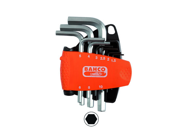 BE-9778 Screw.dr set HEX nick. 9 pcs