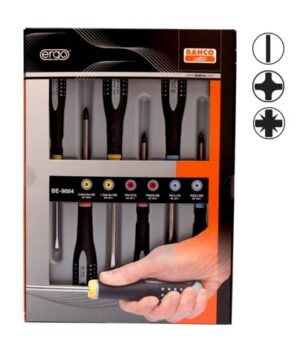 BE-9884 Kruvikeerajate kmpl. ERGO™ 6 osa - PH1/2; PZ1/2; SL 4,0/5,5