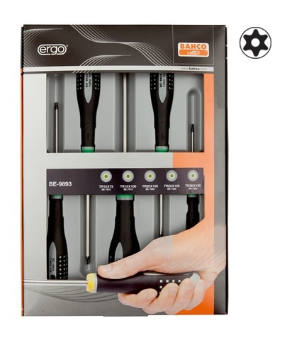 BE-9893 Kruvikeerajate kmpl. ERGO™ 5 osa - TR10/TR15/TR20/TR25/TR30