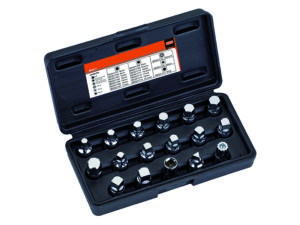 BE6217 Õlikorgi padrunite komplekt 17 osa 3/8"