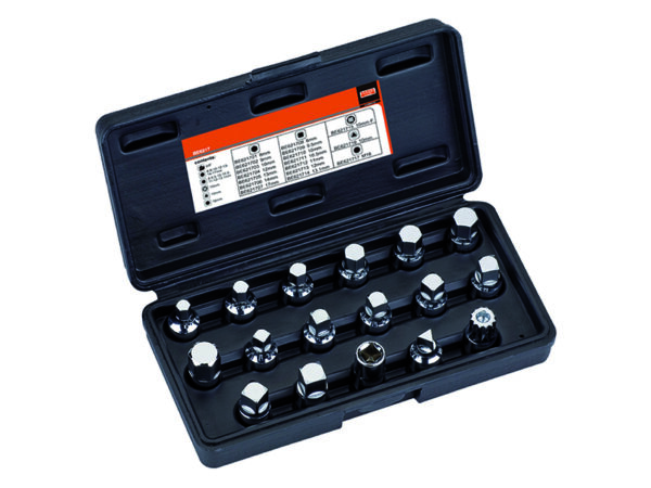 BE6217 Õlikorgi padrunite komplekt 17 osa 3/8"