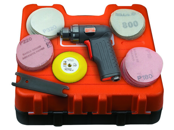 BP204k Suruõhu lihvija püstolkäepidemega, 77mm Velcro® tallaga, 15000rpm 250W. Kmpl 70 kettaga