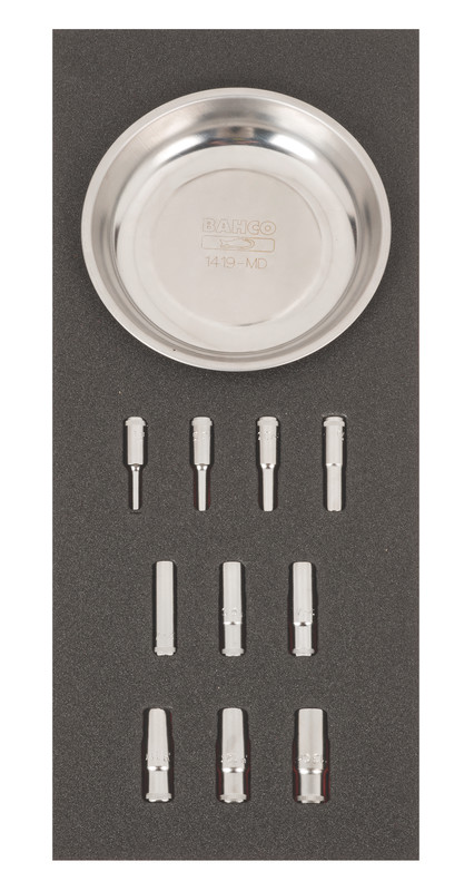 FF1E2010EH 1/4" pikkade padrunvõtmete kmpl 10 osa + magnetkauss Fit&Go 1/3 - pikad padrunvõtmed 4-13mm