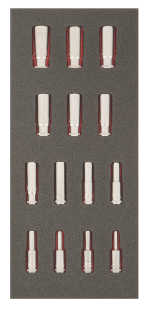 FF1E2107EH 3/8" pikkade padrunvõtmete kmpl 14 osa Fit&go 1/3 - 6-19mm