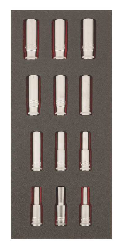 FF1E2215EH 1/2" pikkade padrunvõtmete kmpl 12 osa Fit&go 1/3 - 10-21mm