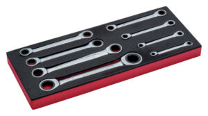 FF1E3006 Kahepoosete narre-lehtsilmusvõtmete 1320RM kmpl 6-19mm 8 osa vahtaluses