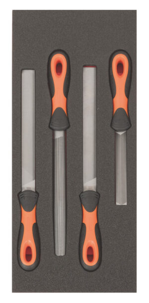 FF1E5015EH Viilide kmpl 4 osa Fit&Go 1/3 - lapikviil - poolümarviil - 2x teritusviil