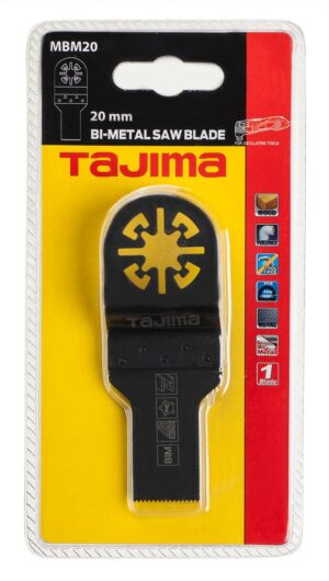 MBM20-1 Tajima multitööriista bimetall saetera puidule, plastikule ja metallile, sirge 20mm