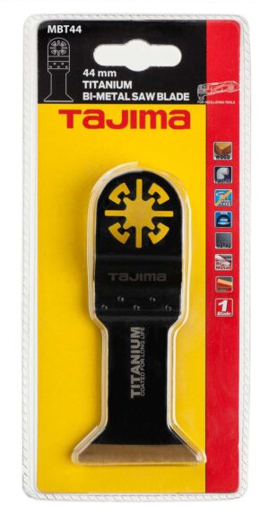 MBT44-1 Tajima multitööriista bimetall titaanium kattega saetera puidule, plastikule ja metallile, sirge 44mm