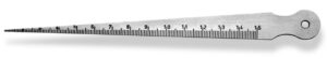 SC450.101 Kiilukujuline mõõtevarras 1-15mm ava läbimõõdu ja sügavuse mõõtmiseks