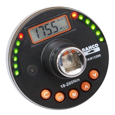 TAM12200 Digitaalne dünamomeetriline adapter 10-200 Nm 1/2" nurga ja kraadi mõõtmise võimalus