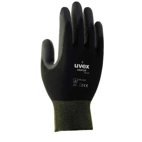 UV6024811 Töökindad Uvex Unipur 6639 PU, mustad, suurus 11