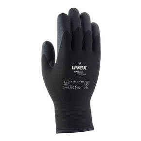 UV6059308 Töökindad külma ilma jaoks, Uvex Unilite Thermo, mustad, suurus 8