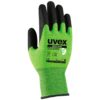 UV6060409 Safety gloves Uvex D500 foam, cut level D/5,Bamboo, Dyneema, steel, polyamide. HPE coating, green, size 9