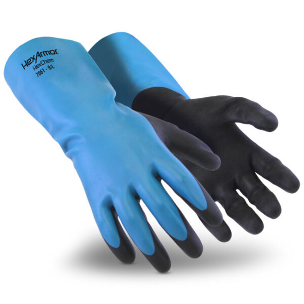 UV60706007_1 Chemical gloves HexArmor HexChem 7061 cut D chemical protection glove, size 7