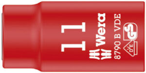 WE05004950001 Wera VDE Zyklop 3/8" drive socket 6.0 x 46.0 mm