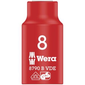 WE05004952001 Wera VDE Zyklop 3/8" drive socket 8.0 x 46.0 mm