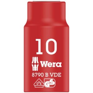 WE05004954001 Wera VDE Zyklop 3/8" drive socket 10.0 x 46.0 mm